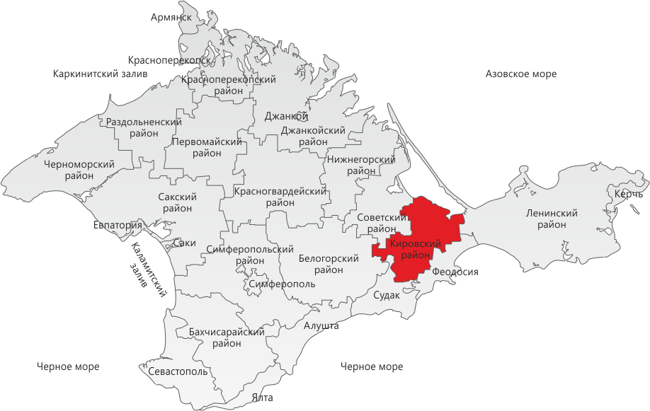 Крым сакский район карта