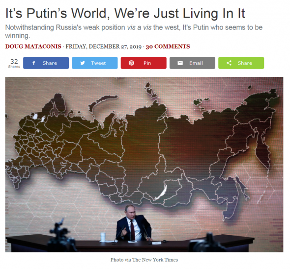 20 лет Путина глазами американцев