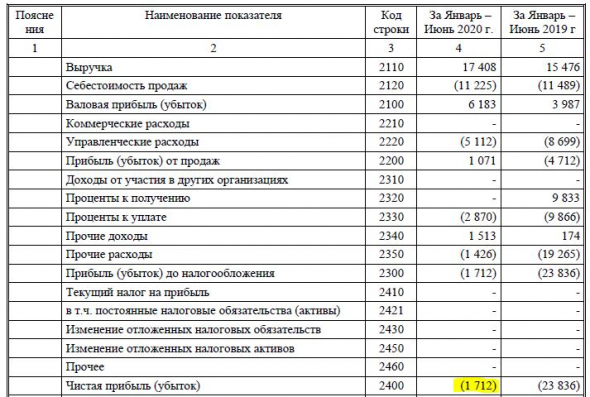Разбор отчетности ПАО Сибирский Гостинец (2к 2020)