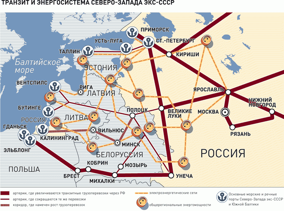 Электрические сети россии карта