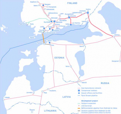 Финляндия выделить 28 млн евро на строительство финско-эстонского газопровода