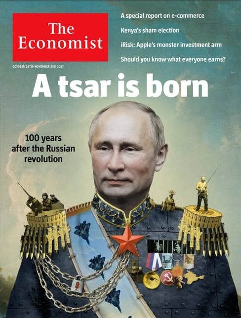 The Economist .Путин заработал «титул царя», так как вывел страну «из того, что многие россияне считают хаосом 1990-х годов»