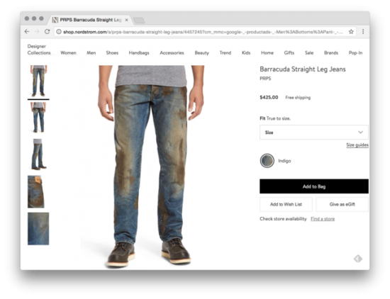 В продаже появились грязные джинсы. Хочу такие. )