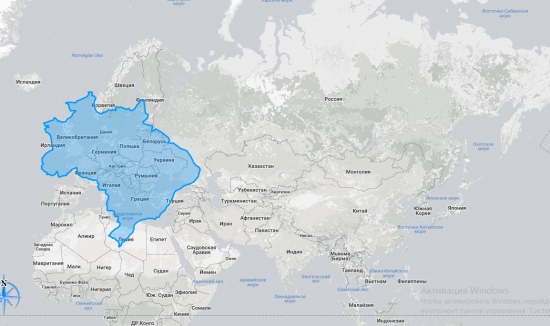 Реальные размеры стран
