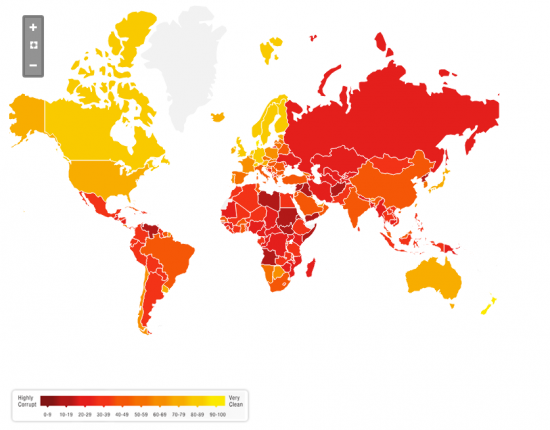 Самые коррумпированные страны мира