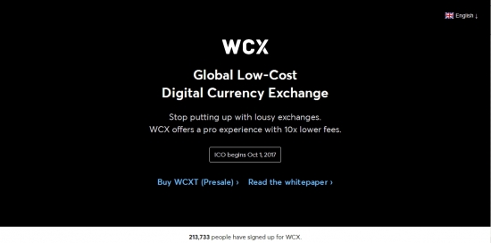Криптобиржа WCX начинает пресейл своих токенов WCXT.