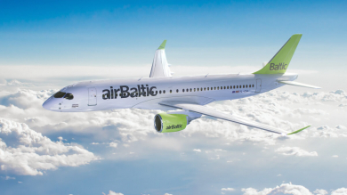 Латвийиская авиакомпания airBaltic на 50% сокращает авиарейсы до ноября