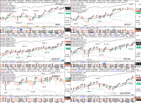 S&P 500 под капотом - секторы США в картинках 21.02.20