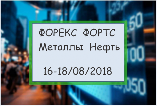 Форекс ФОРТС Нефть металлы обзор 16 августа Мастерская трейдера ФОБ 2.0