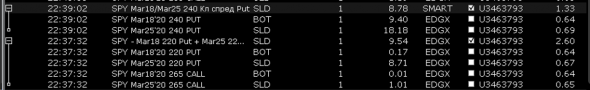 Битва Опционщиков NYSE. Отчет по текущим сделкам на 20.03.20