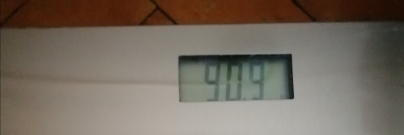 Мой вес на конец января