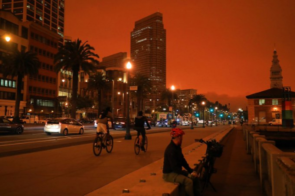 Из-за пожаров, Калифорния уже почти как Марс?