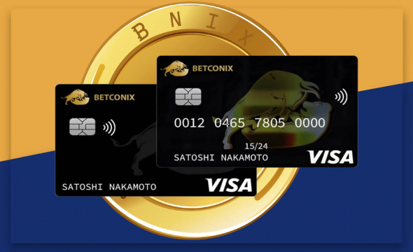Plastic cards for BETCONIX cryptocurrencies. How to make a profit from the first day of the order.